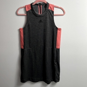 Adidas Dark gray and salmon colored athletic dress‎